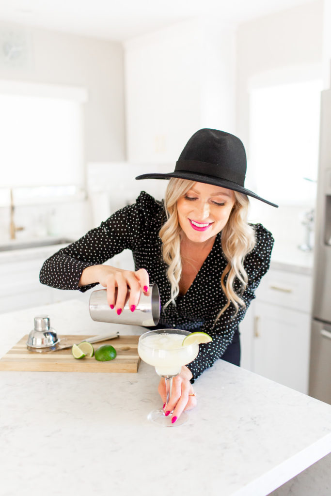 Brand photographer with margarita in san diego 