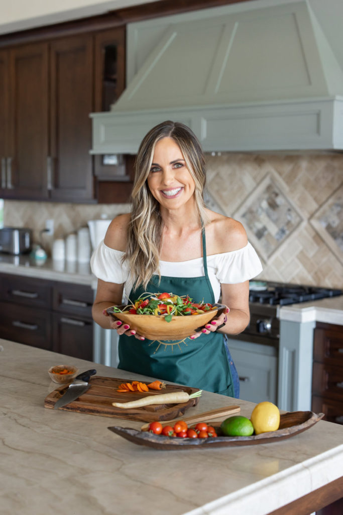 San Diego chef and health coach brand photoshoot in her kitchen 